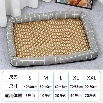 AllSeason Pet Cooling Mat Pad for Dogs Cats Summer WearResistant Bed Essentials