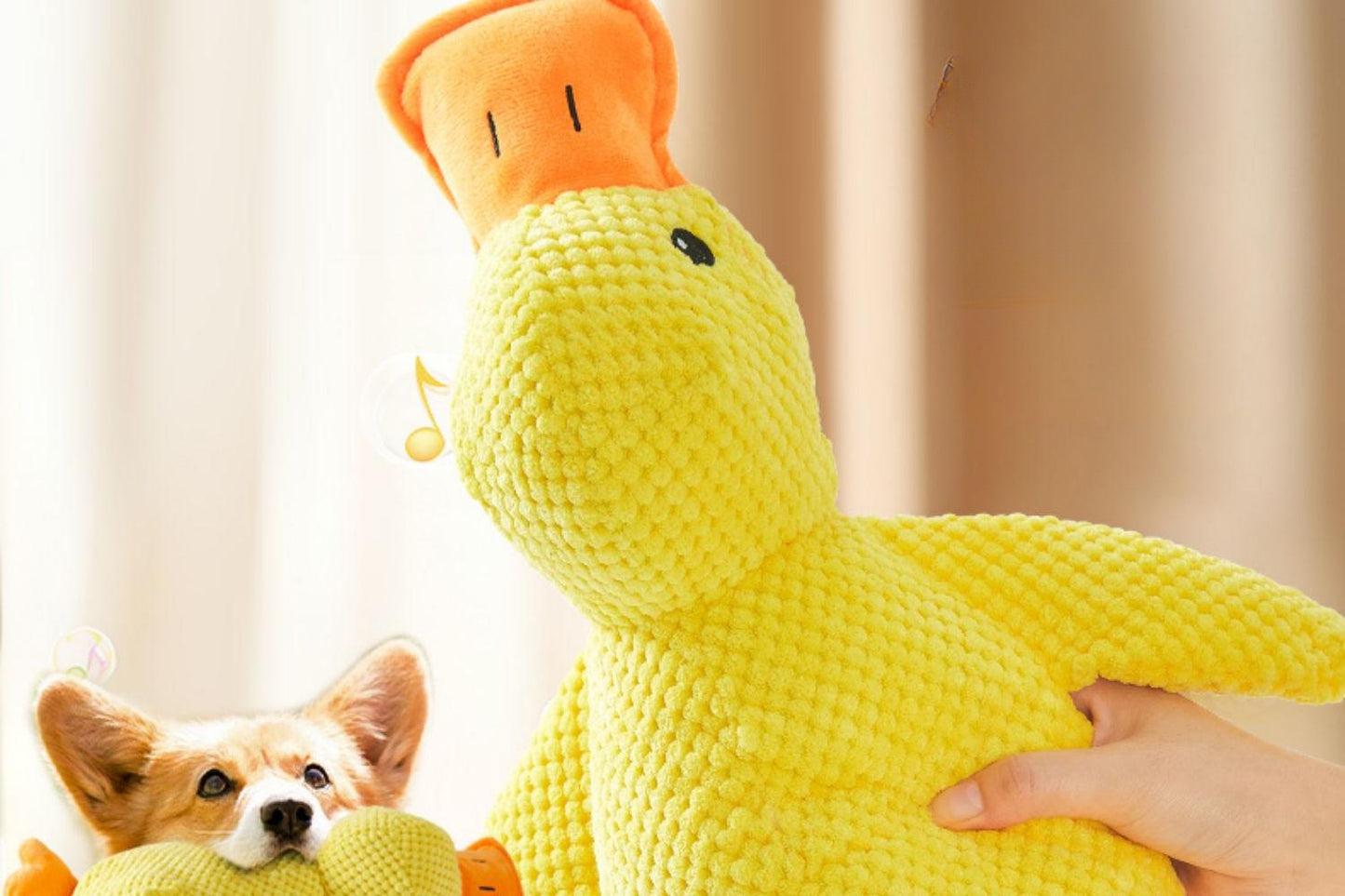 Dog Puppy Plush Doll Relieving Stuffy Self Hi Sound Bite Resistant Toy