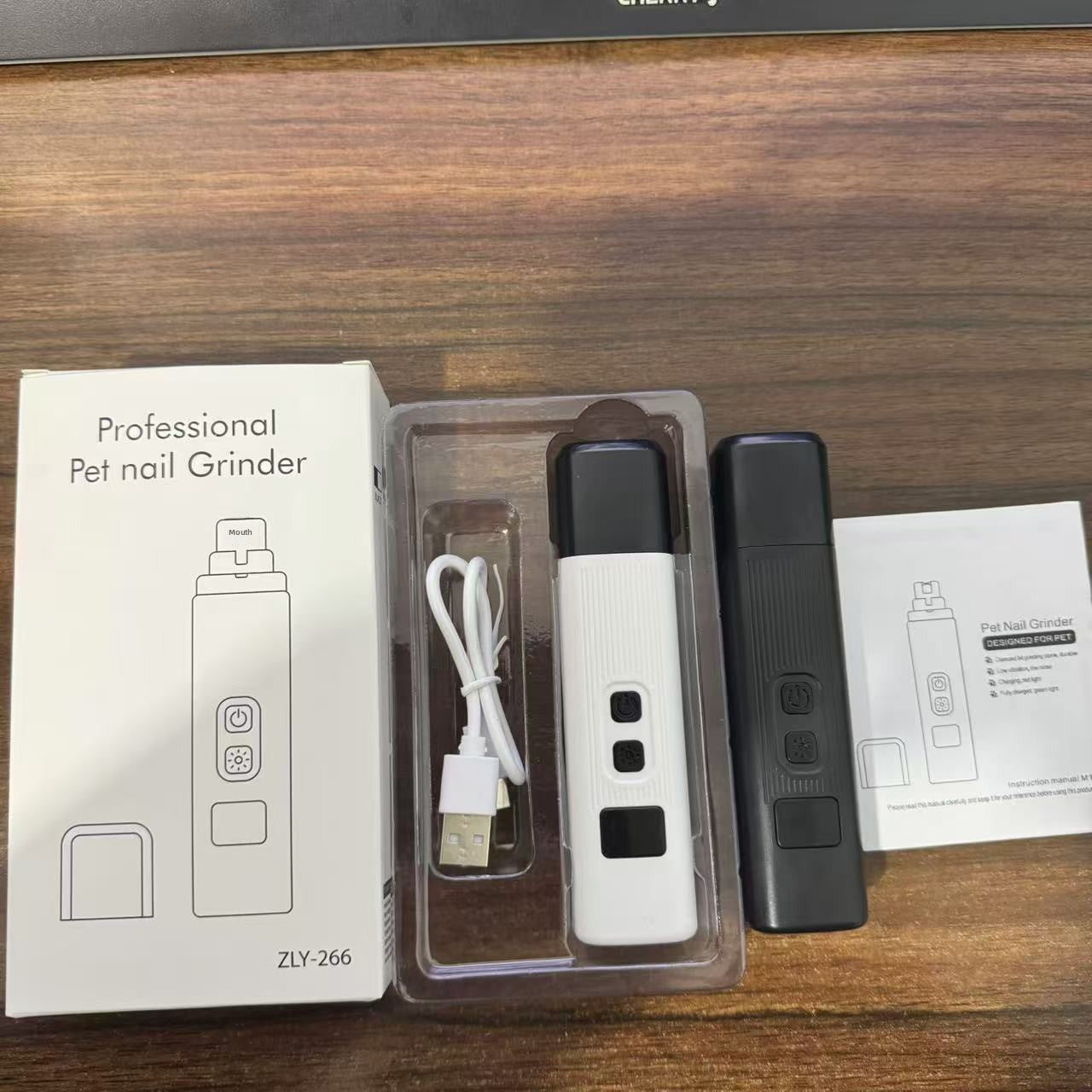 Pet Nail Grinder Clipper with Light for Dogs Cats