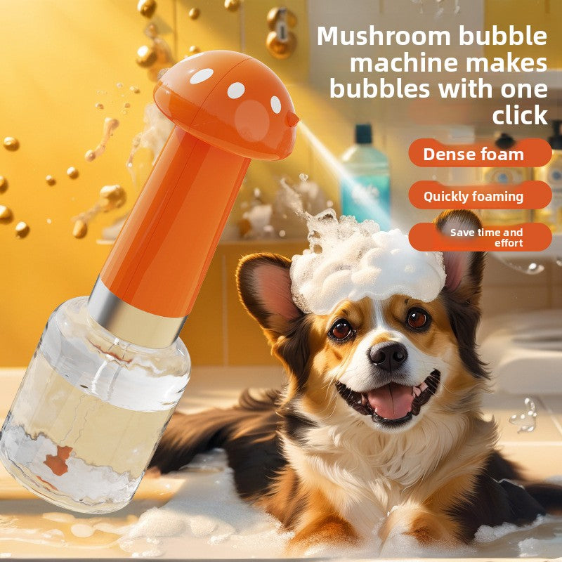 Automatic Pet Bubble Bath Machine One Click Foam Shower Gel Dispenser for Dogs Cats Gentle Cleaning and Fun Bath Time