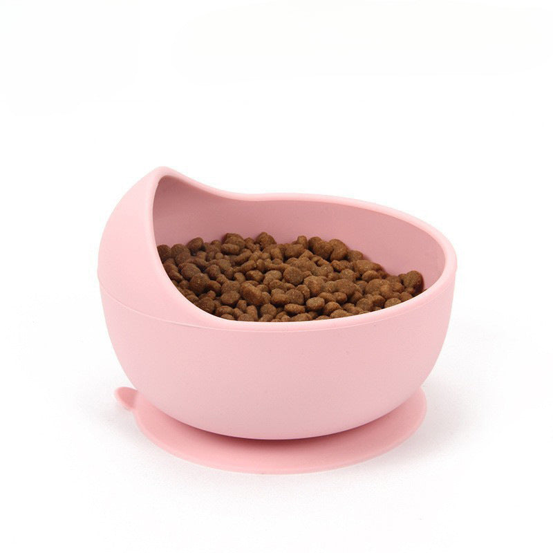 Pet Bowl Double Bowl Food Grade Silicone Cat and Dog Bowl Slow Food Bowl Slow Food Bowl Small Stainless Steel Dog Bowl Pet Supplies