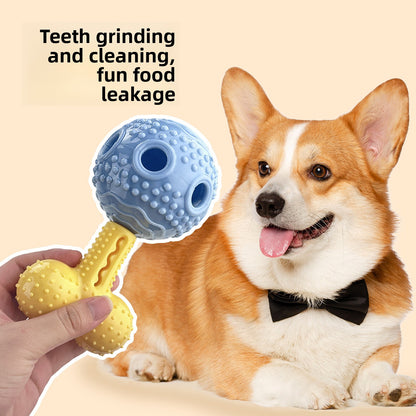 Interactive Dog Chew Toy with Treat Dispenser Durable Silicone Puppy Training Toy for Teddy Small Medium Dogs