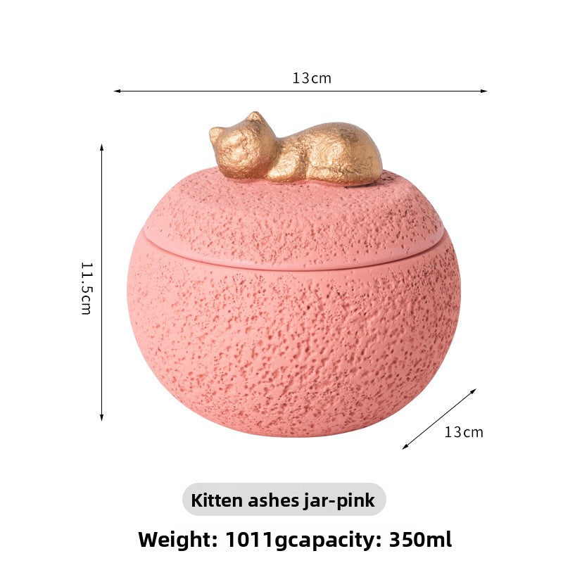Pet Funeral Urn for Cats Dogs Cremation Memorial Box with Engraving Plate for Ashes Keepsake Aftercare Pet Loss Gift