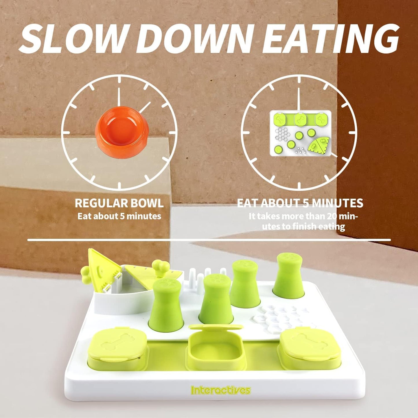 Pet Slow Feeder Puzzle Toy for Dog Intelligence Training