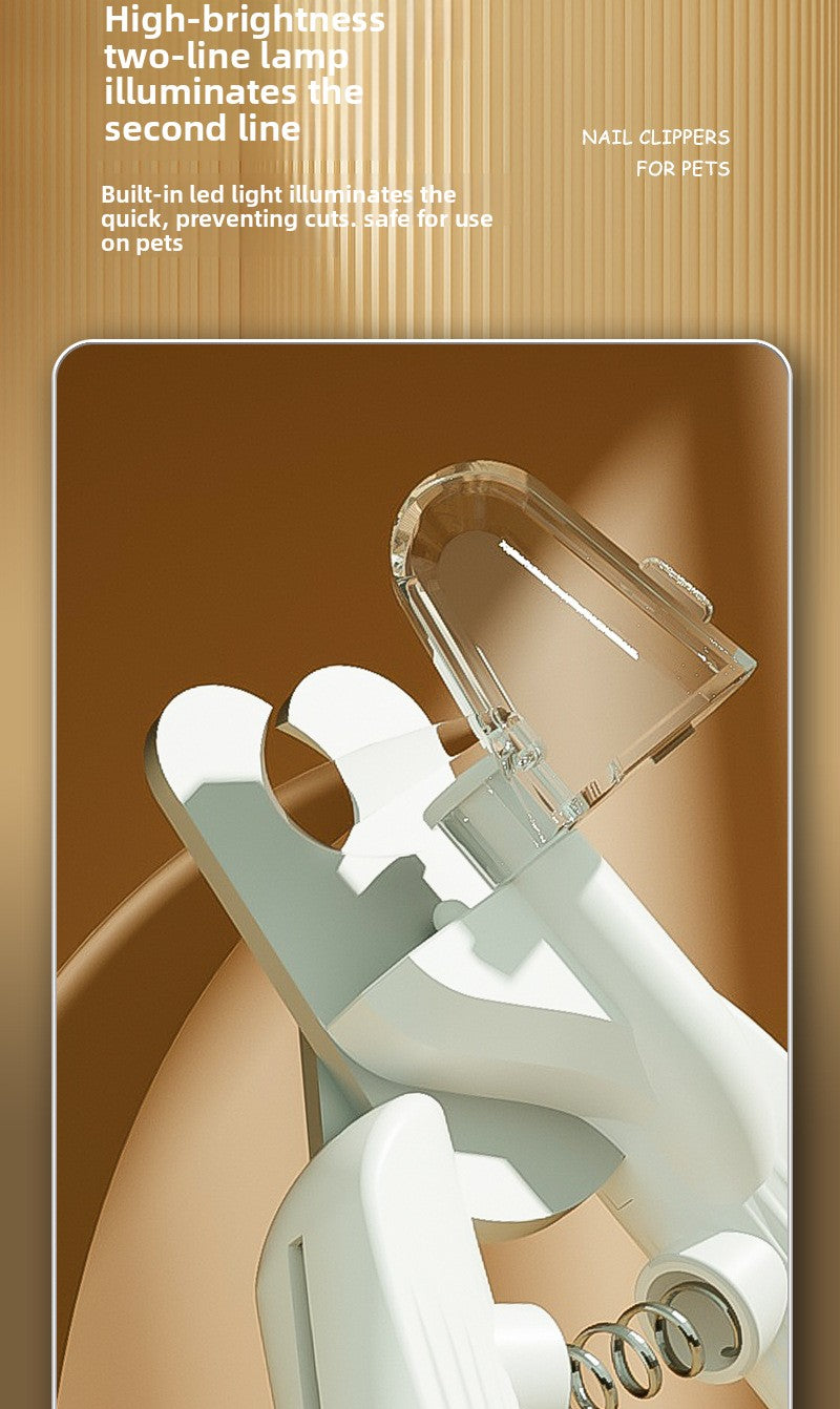 New Pet Nail Clippers with LED Light for Blood Line Observation, Dog Nail Clippers for Beginners, Pet Supplies