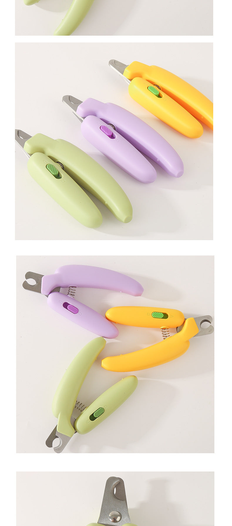 Banana Style Magic Nail Clipper for Cats Dogs Rabbits Anti Bleeding