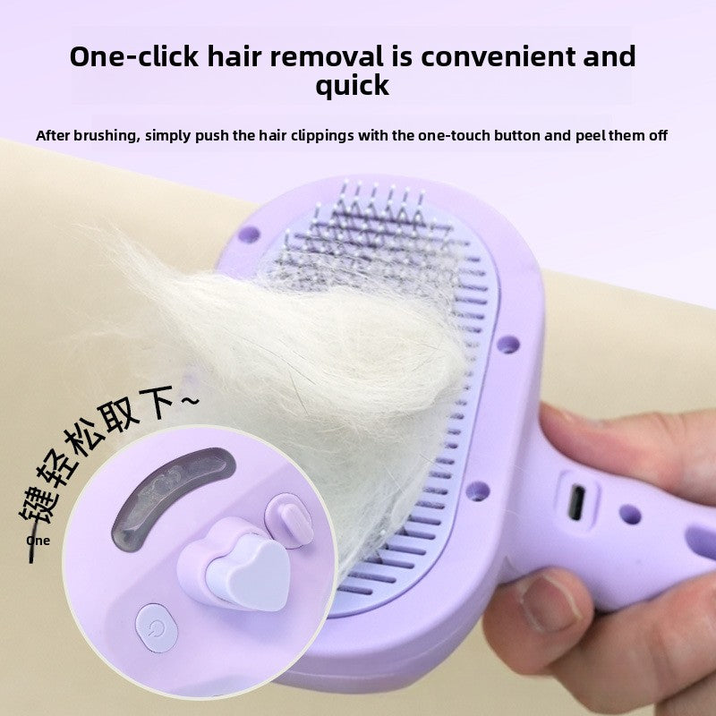 Blue Light Advanced Pet Spray with Non-Flying Hair Needle Grooming Comb