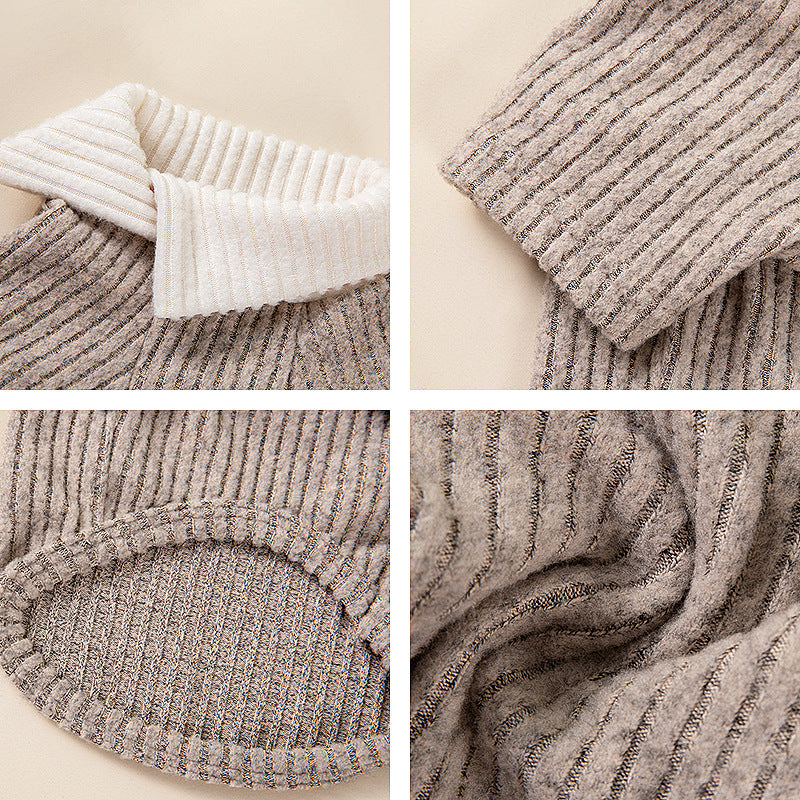 Warm Dog Sweater Winter Clothes for Small Dogs Puppies Cats French Bulldog Pomeranian Soft Knitted Pet Apparel