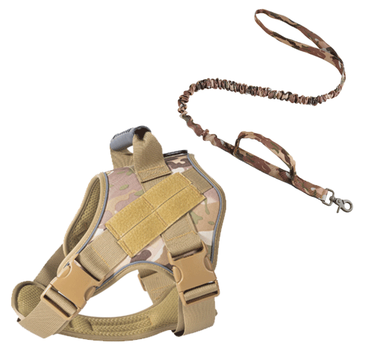 Tactical Dog Harness Quick Release No Pull Pet Vest for Medium Large Dogs German Shepherd Golden Retriever Training with Leash