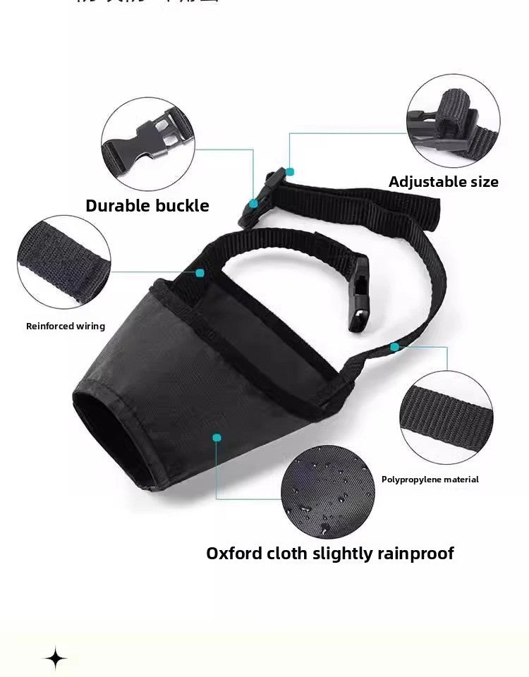 Effective Anti Bite Barking Dog Muzzle Fits Small Medium Large Dogs Teddy Golden Retriever