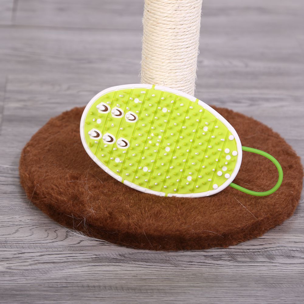 Cat Hair Removal: Dual-Function Scratcher and Comb Toy