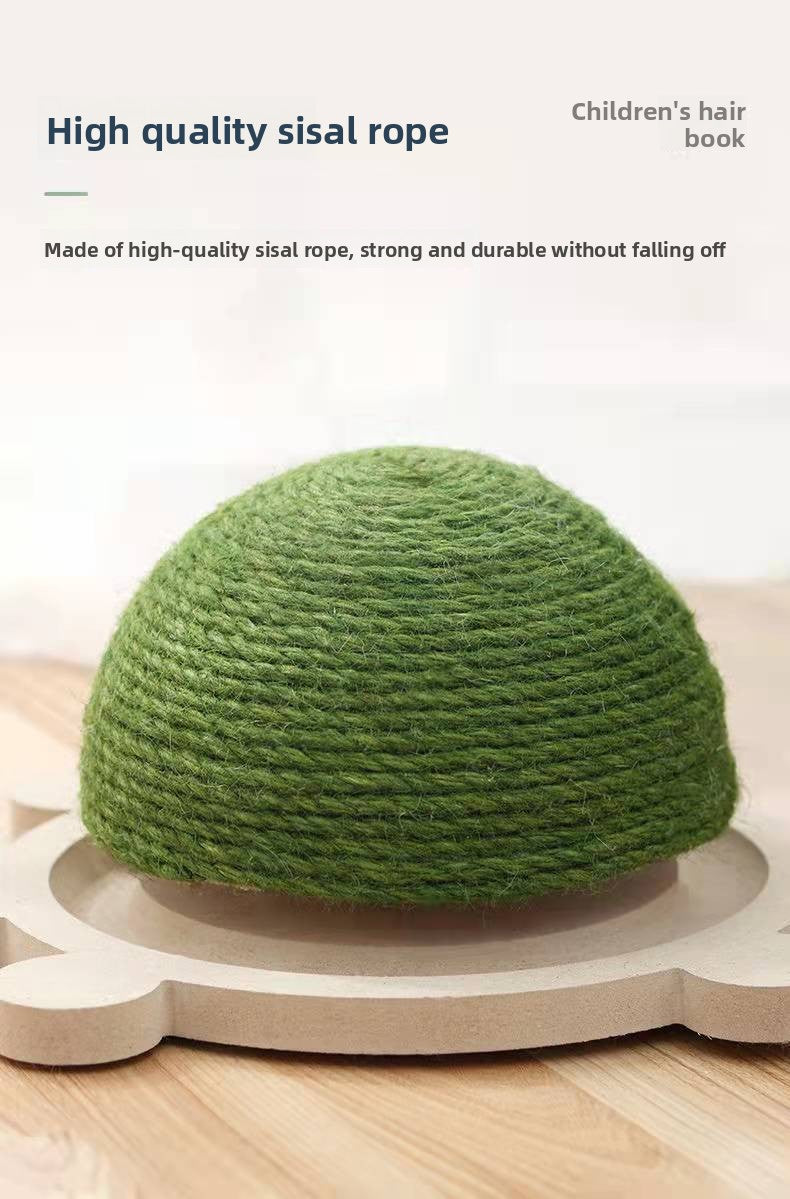 Heavy Duty Sisal Cat Scratching Board Turtle Shape Non Shedding Cat Claw Grinder Toy Durable Scratch Pad for Kittens and Cats Boredom Relief