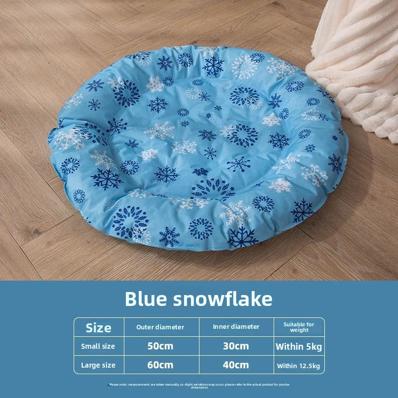 Dog Bed Cat Ice Nest Summer Cooling Mat for Pets' Restful Sleep