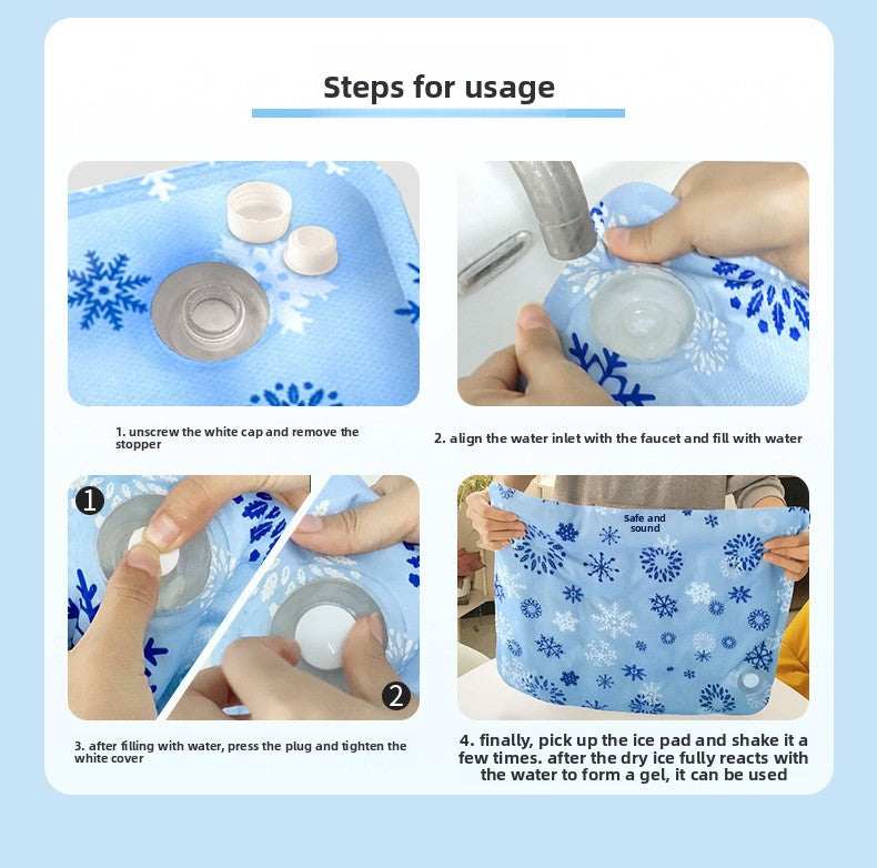 Water Injection Dog Cat Summer Ice Pad Dry Ice Crystal Powder Cooling Solution