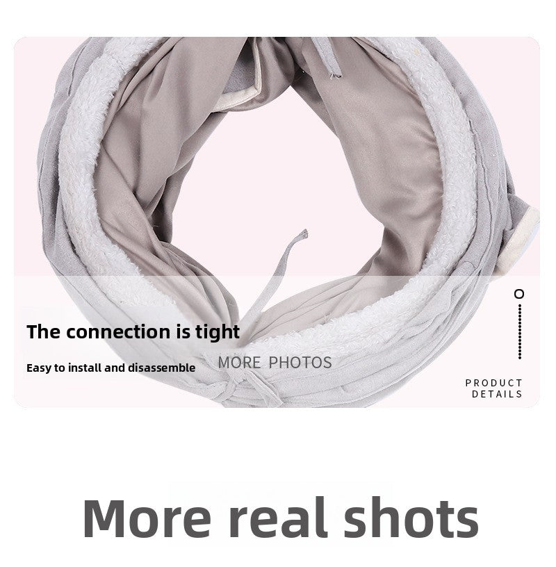 Pet Supplies Suede S-Shaped Foldable Cat Tunnel Plaything