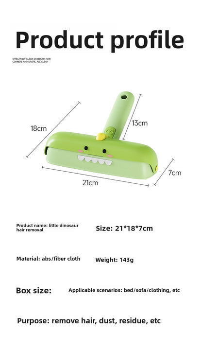Reusable Pet Hair Remover Brush Dinosaur Design Sticky Lint Roller for Cat Dog Hair on Bedding Clothes Furniture Carpet Couch