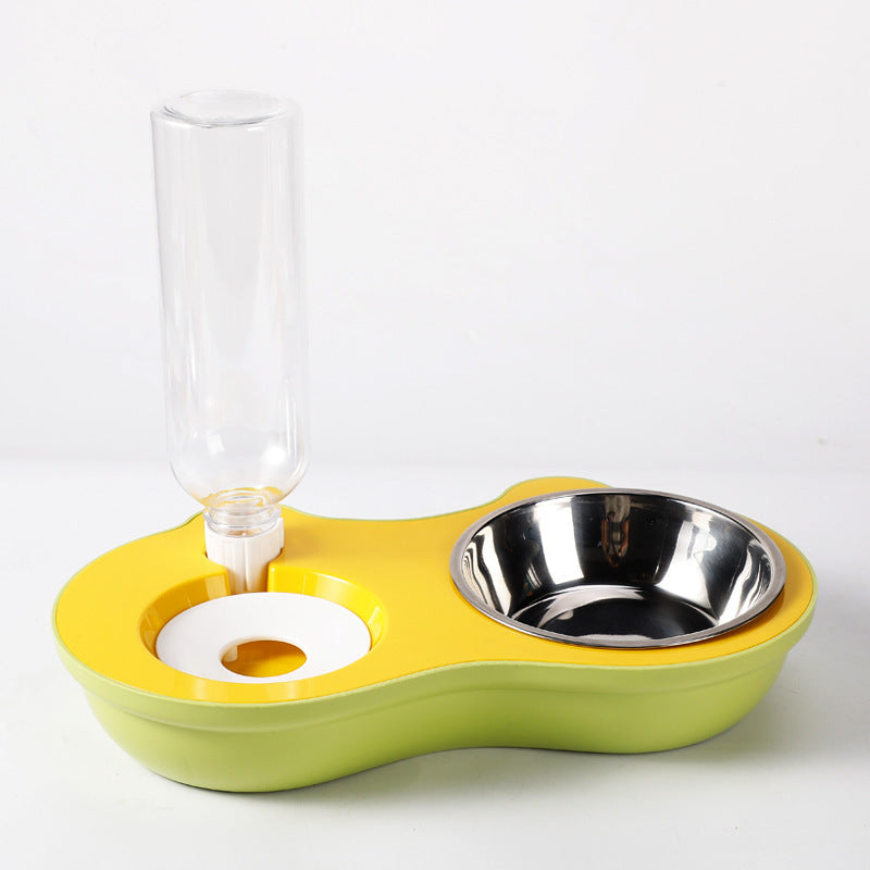Automatic Drinking Stainless Steel Pet Bowl Double Set for Cats and Dogs