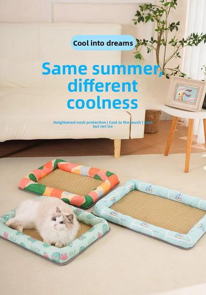 All Season Universal Pet Cooling Mat Bed Cushion for Bichon Dog Cat Summer