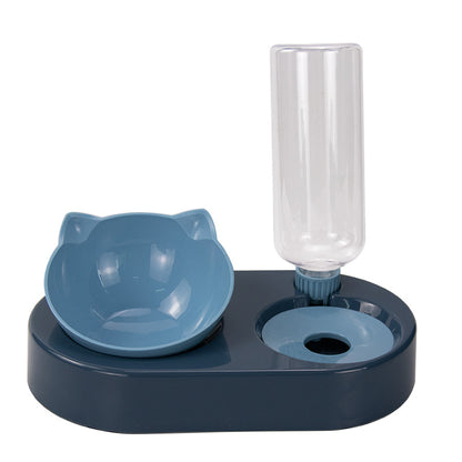 Slanted Neck Protection Automatic Water Refill Pet Bowl for Cats