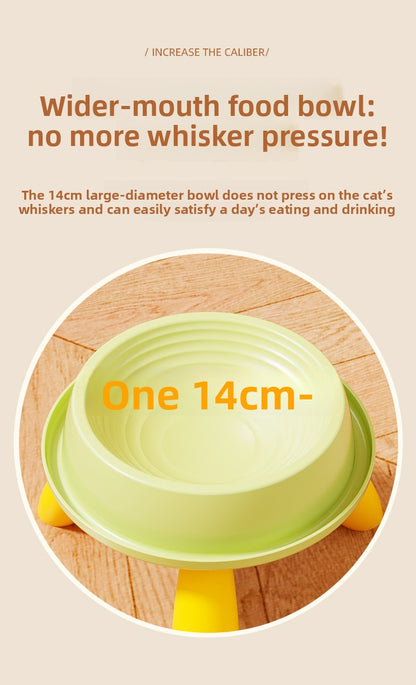 Elevated Pet Bowl for Cats and Dogs High Stand Design Protects Neck Prevents Spill and Slip Durable Anti Vomiting Feeding Bowl for Small Medium Large Pets