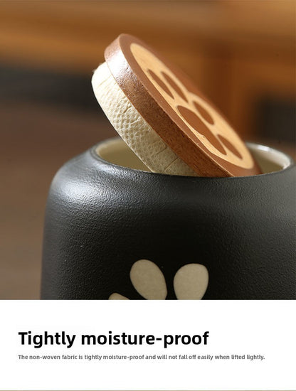 Urne funéraire en céramique gravable pour animaux de compagnie, boîte souvenir scellée et étanche à l'humidité, articles funéraires pour animaux de compagnie 