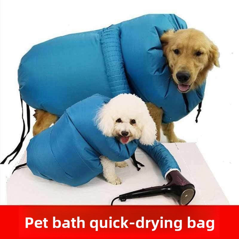 Large Dog Bathing Quick Dry Hair Dryer Box Pet Drying Bag for Cats and Dogs Fast Drying Portable Pet Dryer