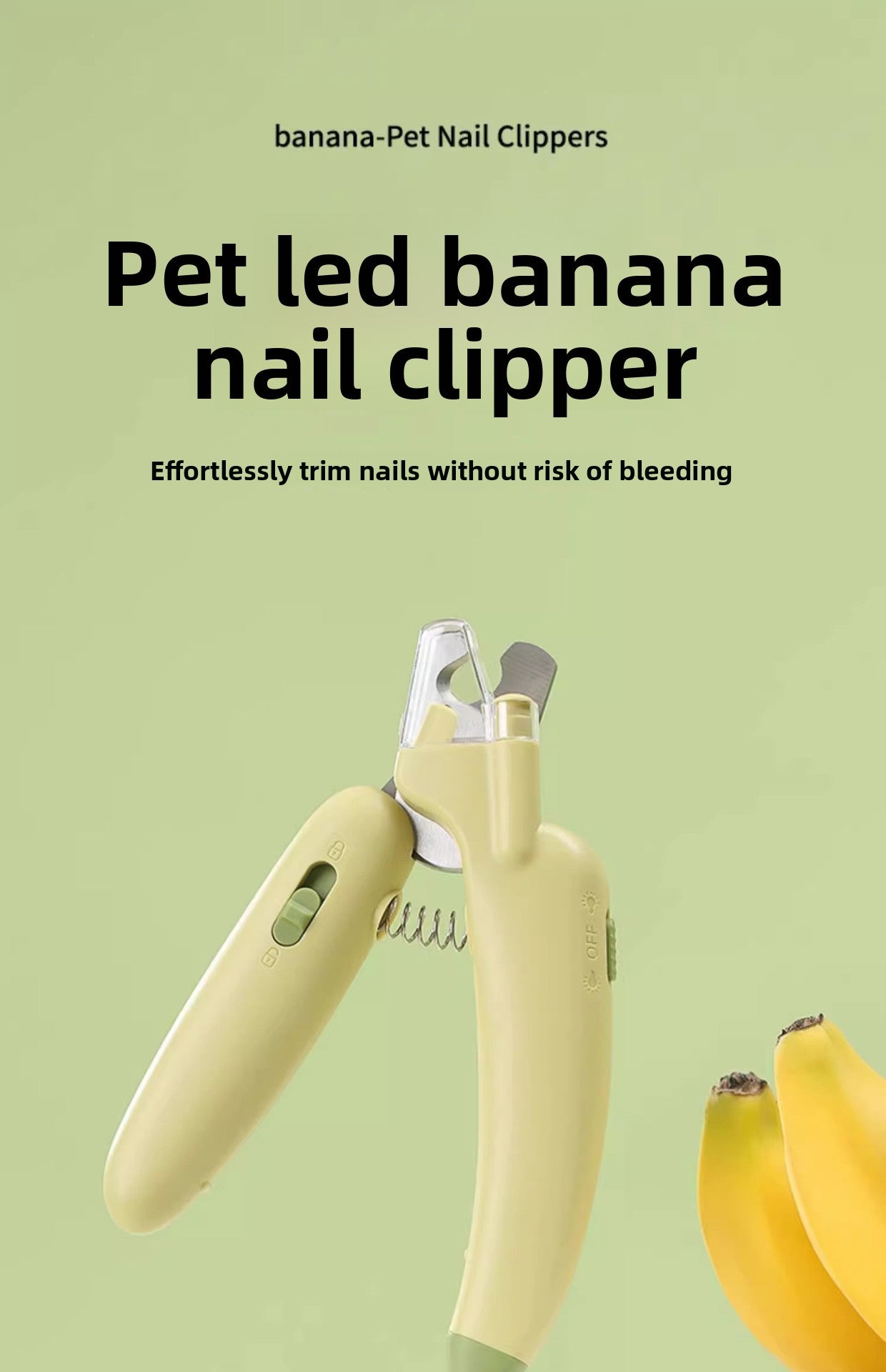 Pet Nail Clippers Cat Nail Clippers with Light Nail Cutter Rabbit Dog Cat Claw Special Beginner Pet Nail Clippers