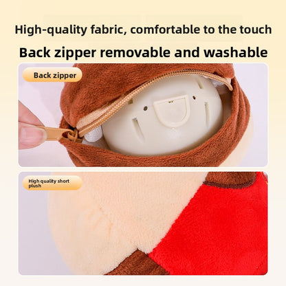 Plush Electric Jumping Ball Dog Toy Self Entertainment Sound for Puppy Teething Durable Corgi Chew