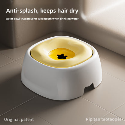 Floating Starfish Style Water Bowl Cat Drinking Equipment Anti Splash