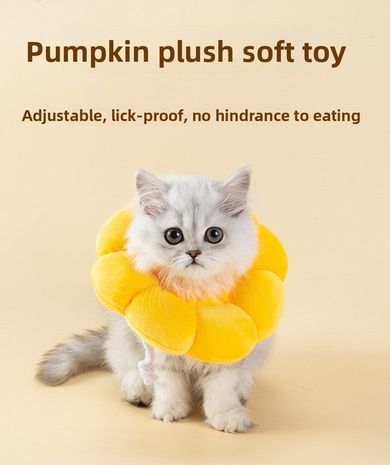 Sunflower Elizabethan Collar Pet Collar Cat Elizabethan Collar Dog Collar Neutering Anti-Lick Collar