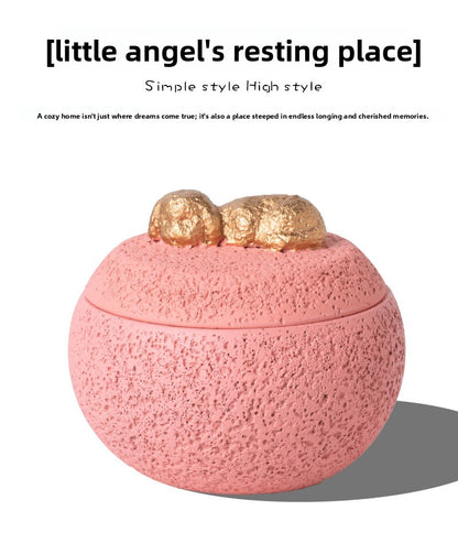 Pet Funeral Urn for Cats Dogs Cremation Memorial Box with Engraving Plate for Ashes Keepsake Aftercare Pet Loss Gift