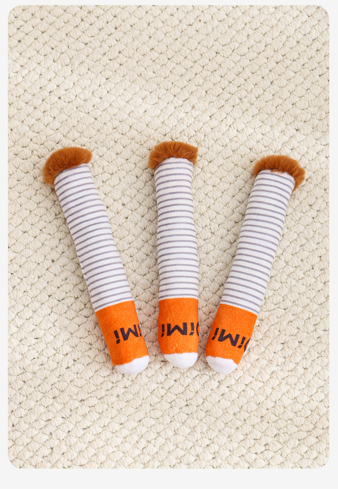 Dog Plush Sound Toy Imitation Cigarette Self-Entertainment Durable Chew Pet Supplies