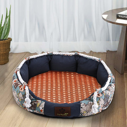 Universal Detachable Washable Pet Bed for Dogs Cats Large Medium Small Summer Cooling Mat