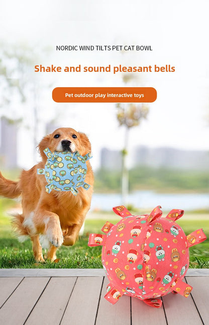 Pet Self-Hi Bite-Resistant Toy Ball Bell Sound