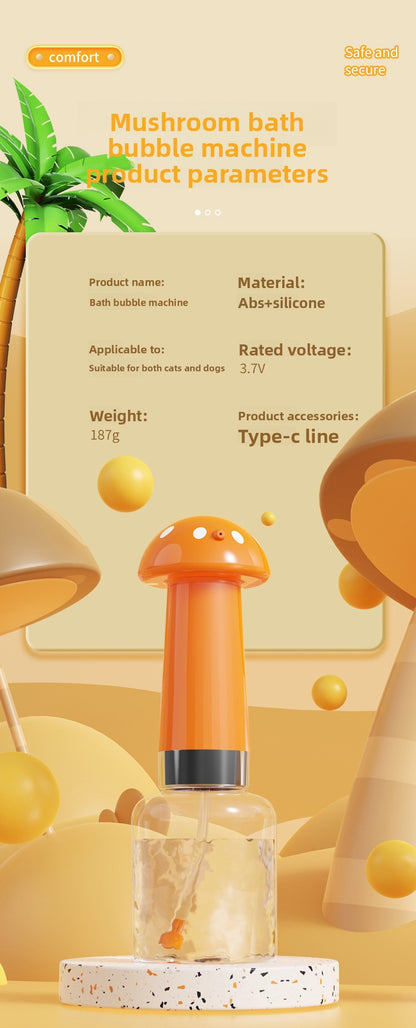 Automatic Pet Bubble Bath Machine One Click Foam Shower Gel Dispenser for Dogs Cats Gentle Cleaning and Fun Bath Time