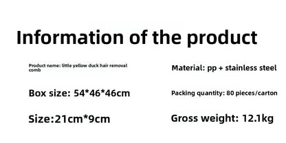 Magic Pet Hair Remover Comb Self Cleaning Cat Brush for Shedding Gentle Detangling and Massage Tool for Cats Dogs to Reduce Loose Fur and Mats