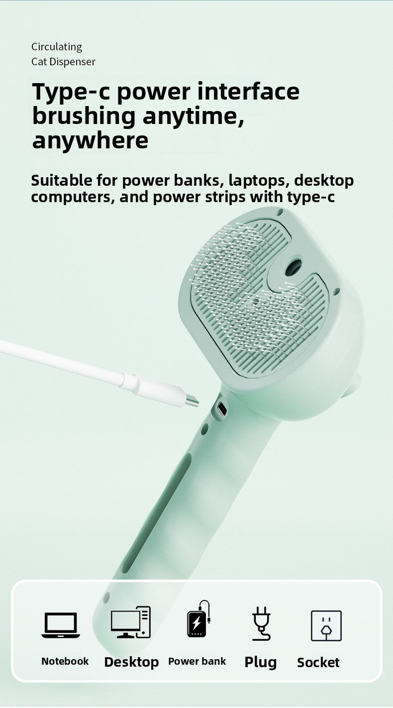 Cat Dog Grooming Comb Spray Non Flying Hair Pet Tool