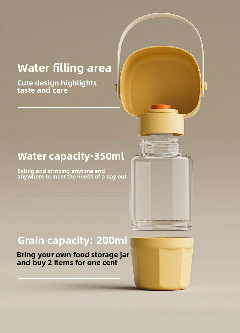 Leakproof Portable Dog Water Bottle Outdoor Travel Water Dispenser with Collapsible Bowl for Dogs On The Go Walking Hiking Camping and Travel