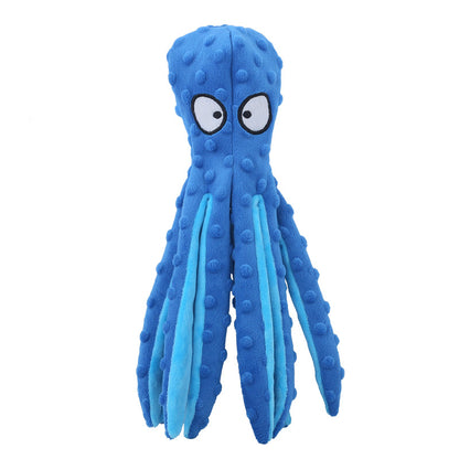 Soft Octopus Plush Toy for Dogs and Cats Durable Chew Resistant Pet Toy with Squeaker Interactive Playtime Fun for Puppies and Kittens