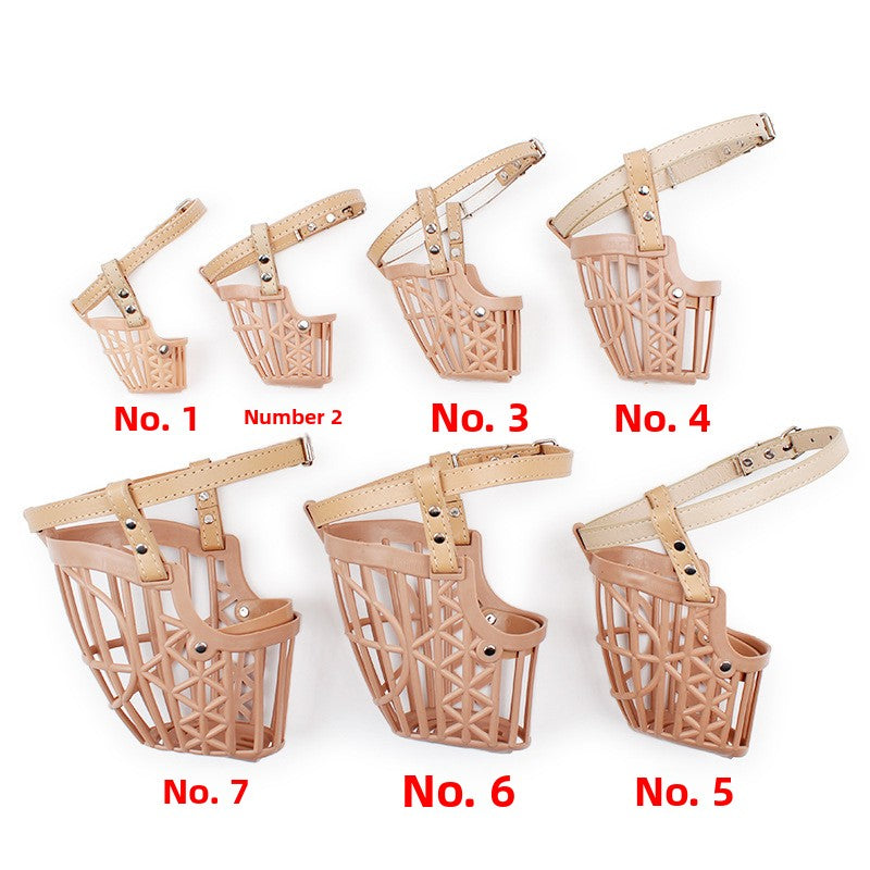 Dog Safety Mesh Mask Soft Plastic Fence Mouth Cover Wholesale