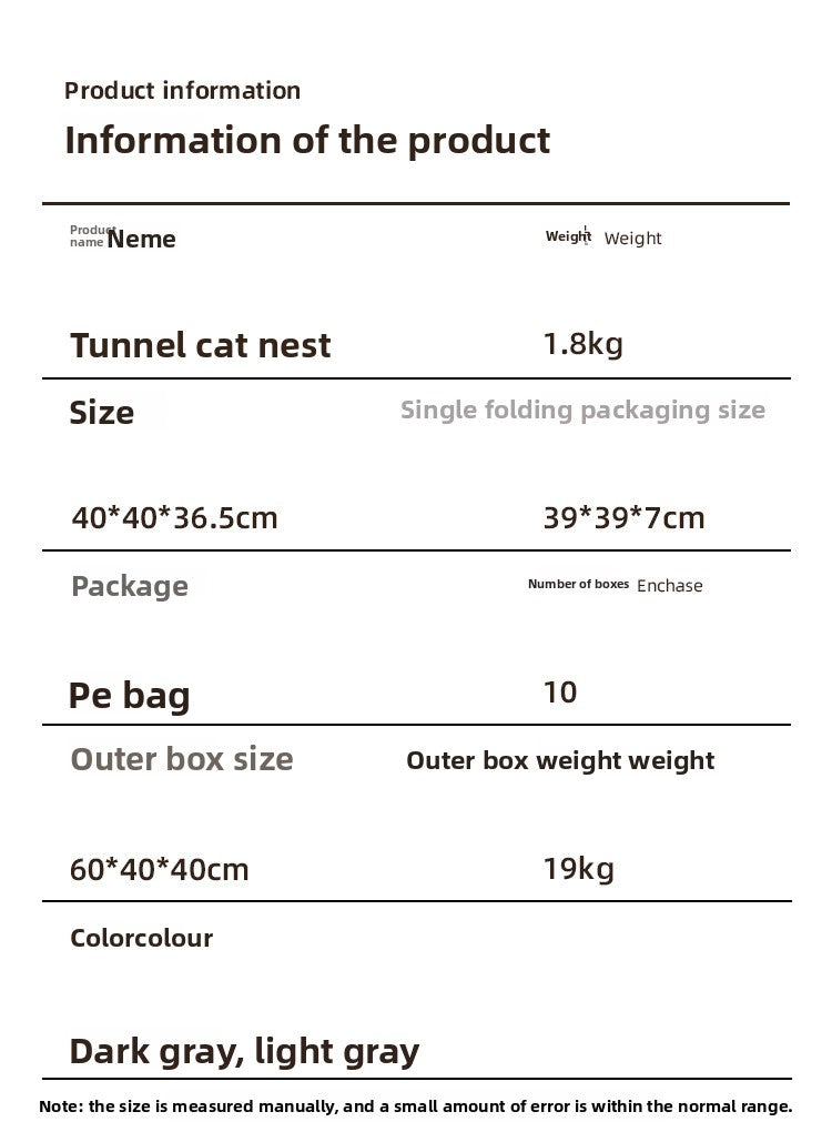 Warm Foldable Cat Villa Storage House Featuring Scratching Board All Year