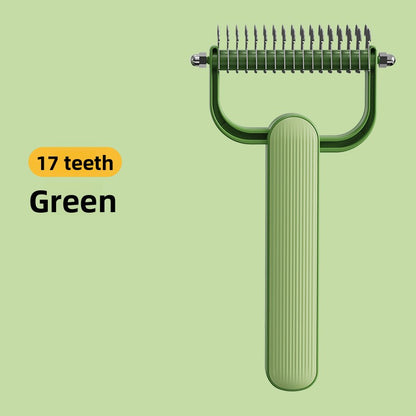 New Double-Sided Thinning Pet Knot-Opening Comb for Dog Cat Wholesale