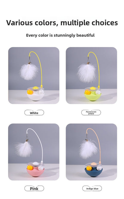 Rotating Ball Kitten Toy Self Fun Durable Cat Teaser Supplies