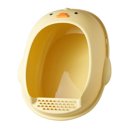 New Cat Supplies Extra Large SemiEnclosed Duckling Themed Cat Toilet