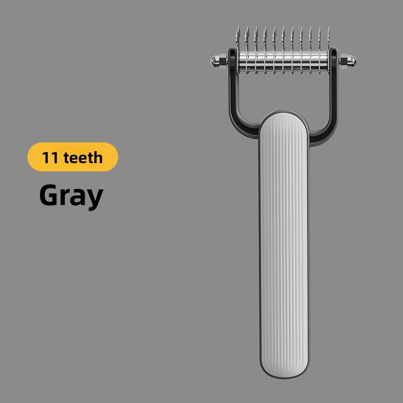 New Double-Sided Thinning Pet Knot-Opening Comb for Dog Cat Wholesale