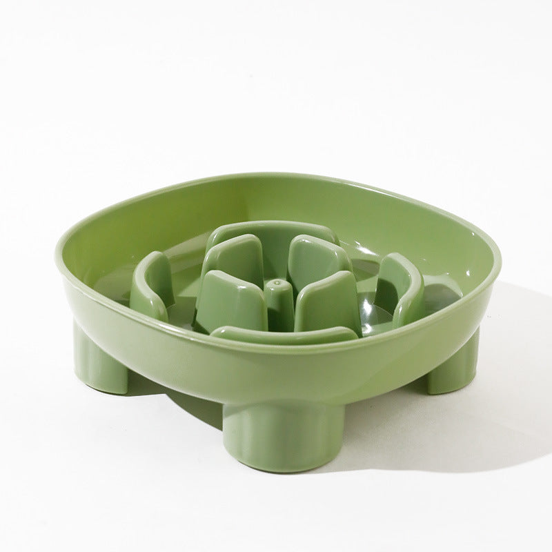 Pet Choking Prevention Flower Small Square Four-Legged Dog Slow Feeder