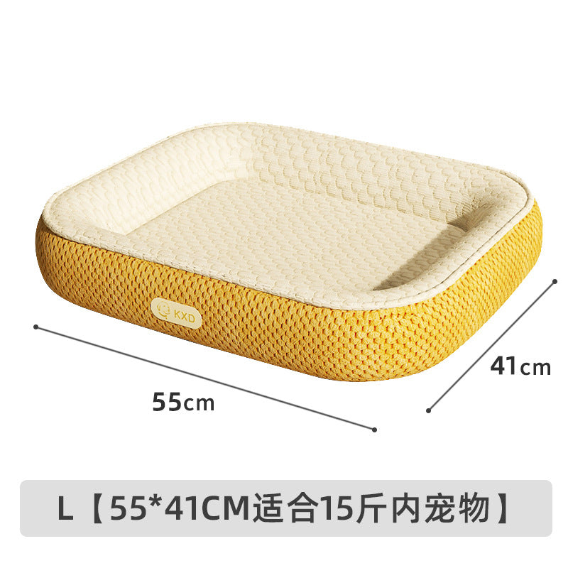 Ice Bean Dog Cat Bed New Summer Cool Mat Universal Pet Car Bed All Season