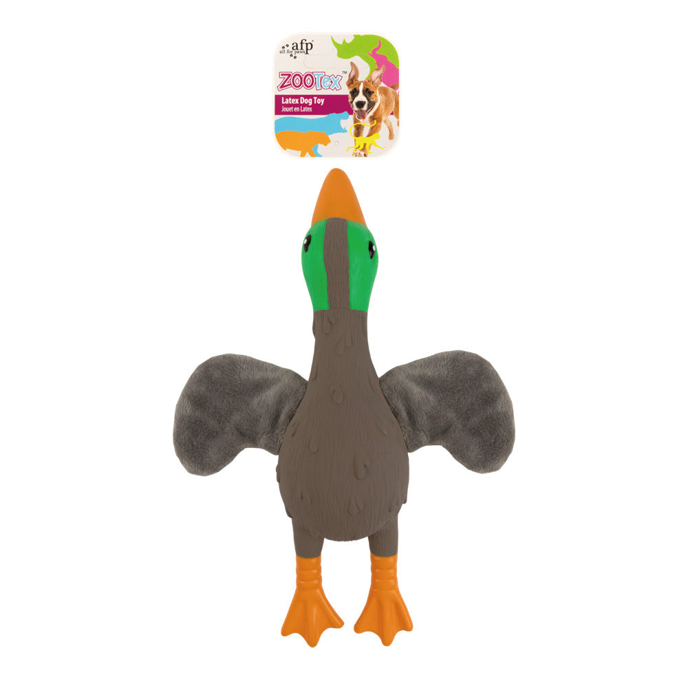 Cartoon French Bulldog Dog Sound Latex Chew Toy for Teeth Cleaning