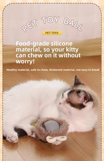 Cat Toy Sound Gravity Pet Cat Intelligent Teasing Cat Toy Ball Relieve Boredom Rolling