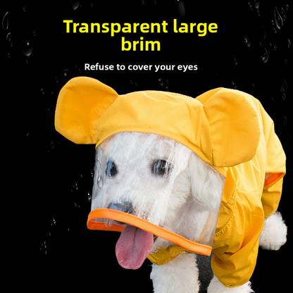 Waterproof Pet Raincoat Full Coverage Four Legged Design for Small and Medium Dogs Summer Outdoor Adventure Cartoon Teddy Dog Clothes